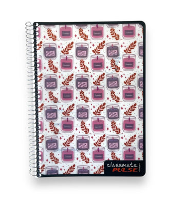Classmate 6 subject Spiral A4 size Notebook| Unruled | 400 Pages| Best for free writing and Notetaking|