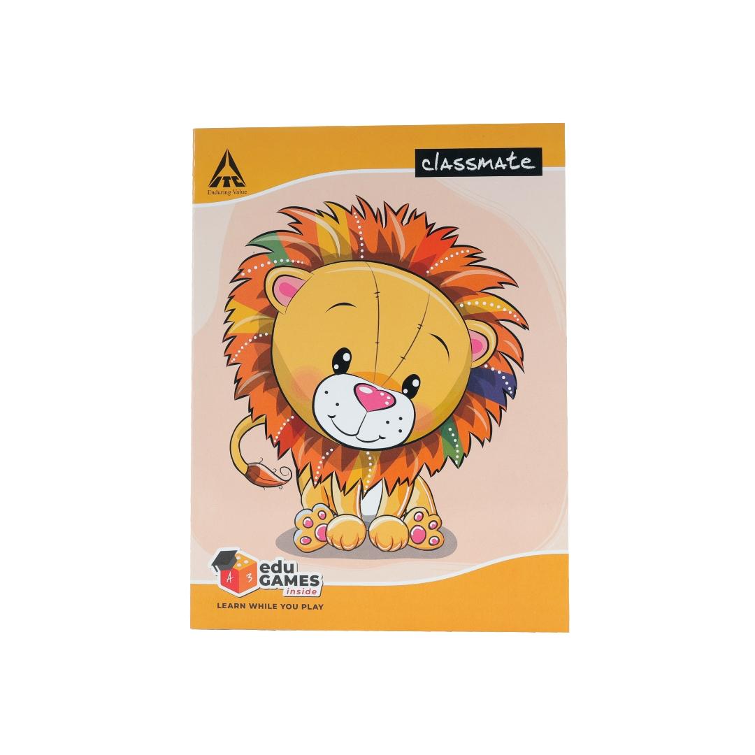 Classmate 3 in 1 notebook, Single line, 4 line,Math|Perfect for early learners|Primary classes writing copy|3 subjects copy|Pack of 3 notebooks