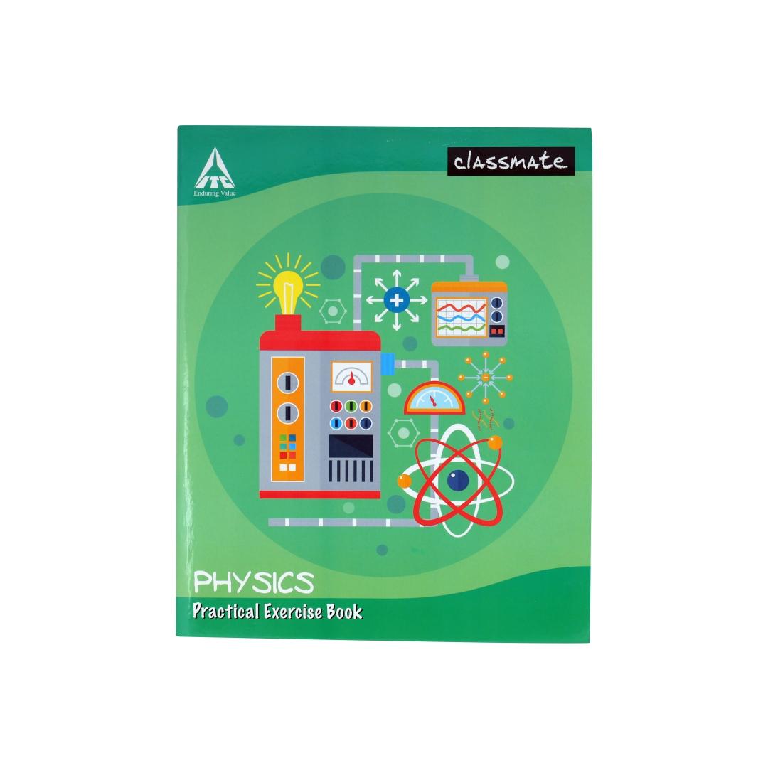 Classmate Physics Practical Book|Pack of 3|Classmate Math Spiral Lab Practical Book|Pack of 3|Oneside blank|Oneside ruled| Prefect for Physics Projects