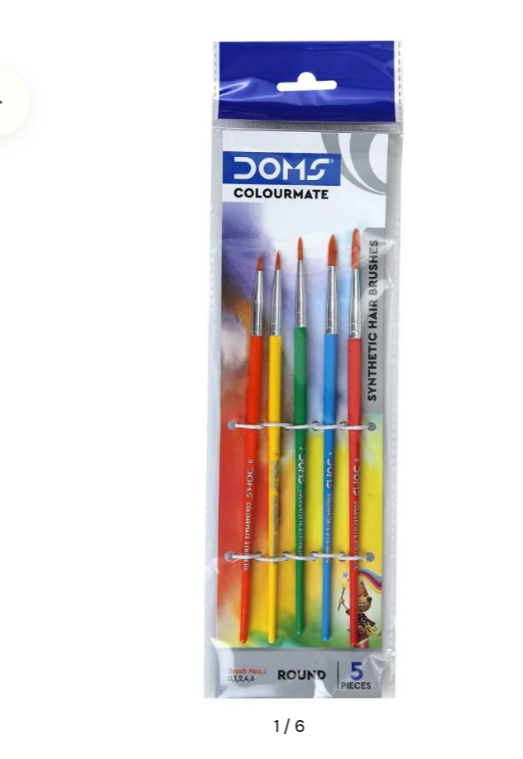 Round paint brush set