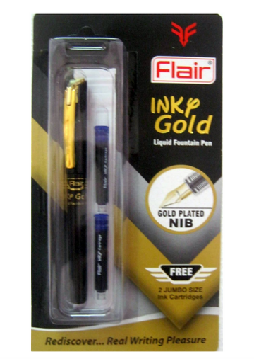 Flair Inky Gold Fonutain Pen