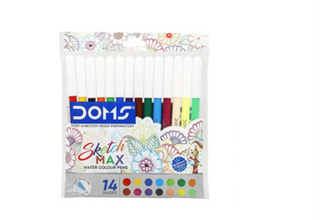 DOMS Fine Sketch watercolor pens|pack of 14 shades| set of 5 packets