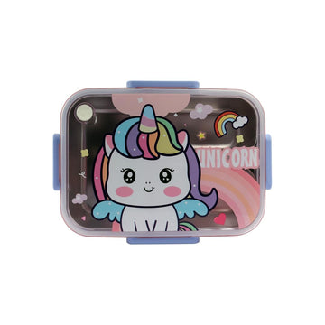 Lunch Box - Cute Unicorn Pink  and Dino Blue