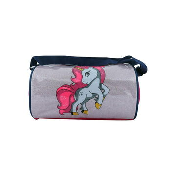 Unicorn Duffel Bag for Girls|Unicorn Theme Glitter Duffel Bag - Pink(15L)