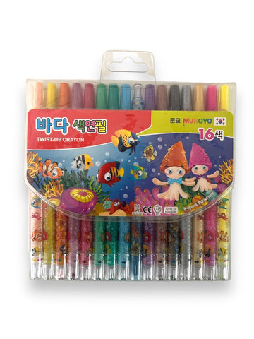 Mungyo Twist Up Crayon (set of 16)