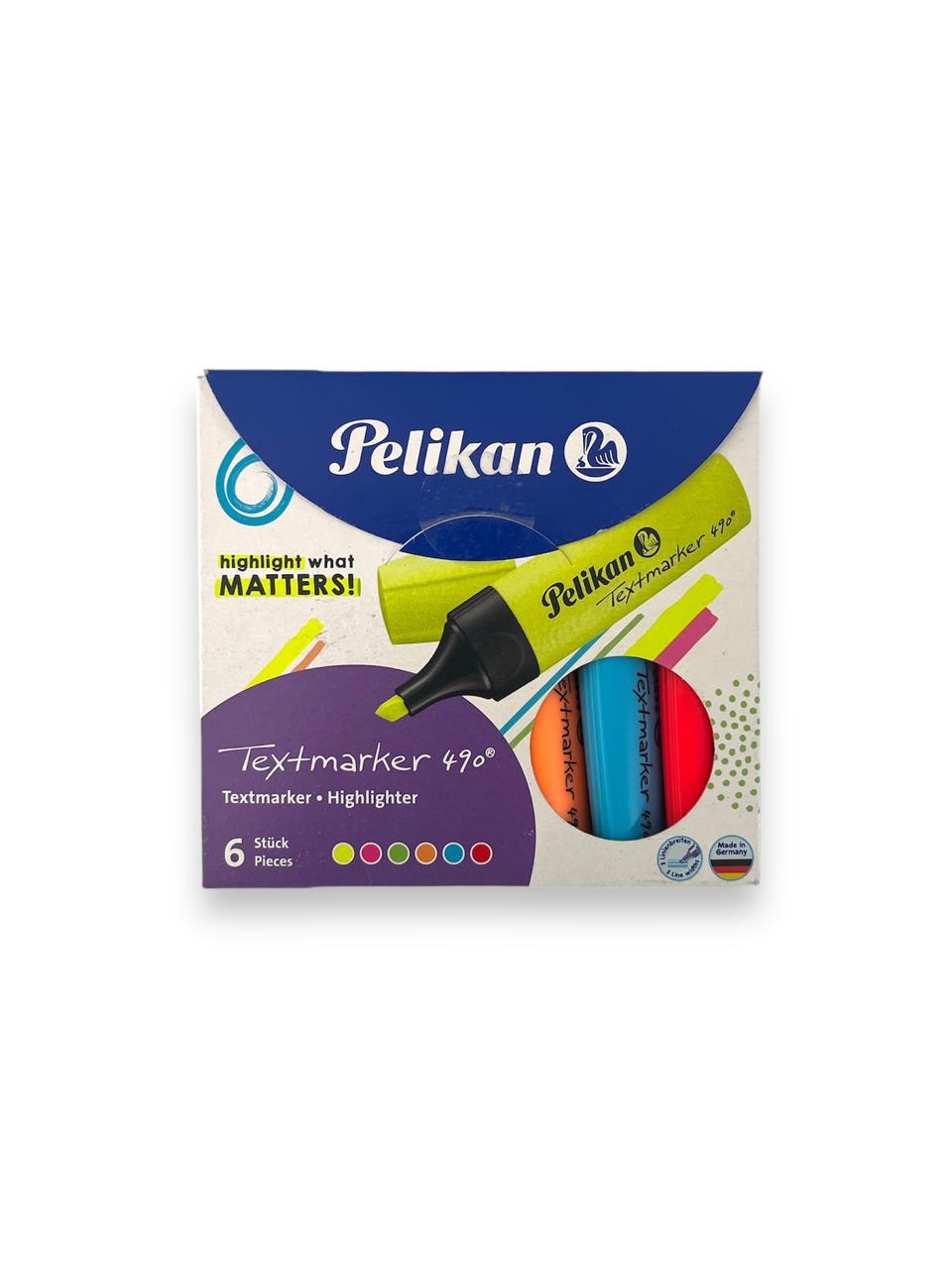 Pelikan Highlighter Marker, Chisel Tip(set of 6)