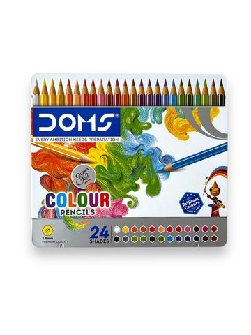 Doms Color pencils in a Tin box (set of 24 colors)