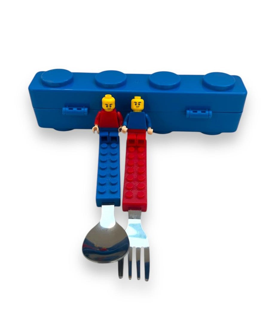 Stack and Block Spoon and Fork Spoon Set